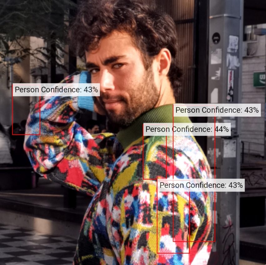 Biometric data show on person wearing Cap_able's garment 