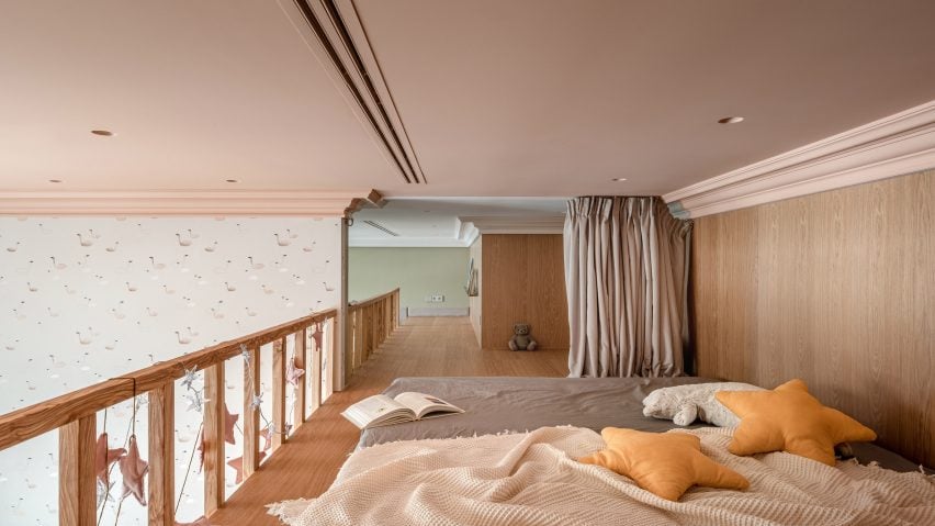 Kids bedroom interior of Ukraine apartment designed