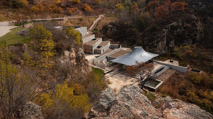 Atelier Deshaus completes Buddhist temple alongside Great Wall of China