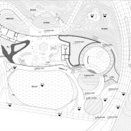 Lower floor plan of Chaohu Natural and Cultural Centre by Change Architects
