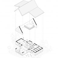 Farouche Tremblant cafe exploded isometric drawing by Atelier l'Abri