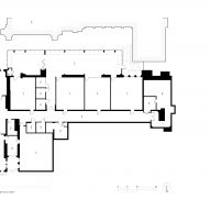 Terrace floor plan of a school extension and renovation by Charles F Bloszies