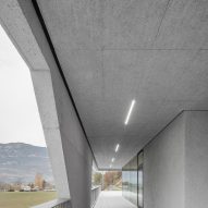 Balcony of Fieldhouse sports centre in South Tyrol by MoDus Architects