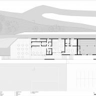 First floor plan of Fieldhouse sports centre in South Tyrol by MoDus Architects