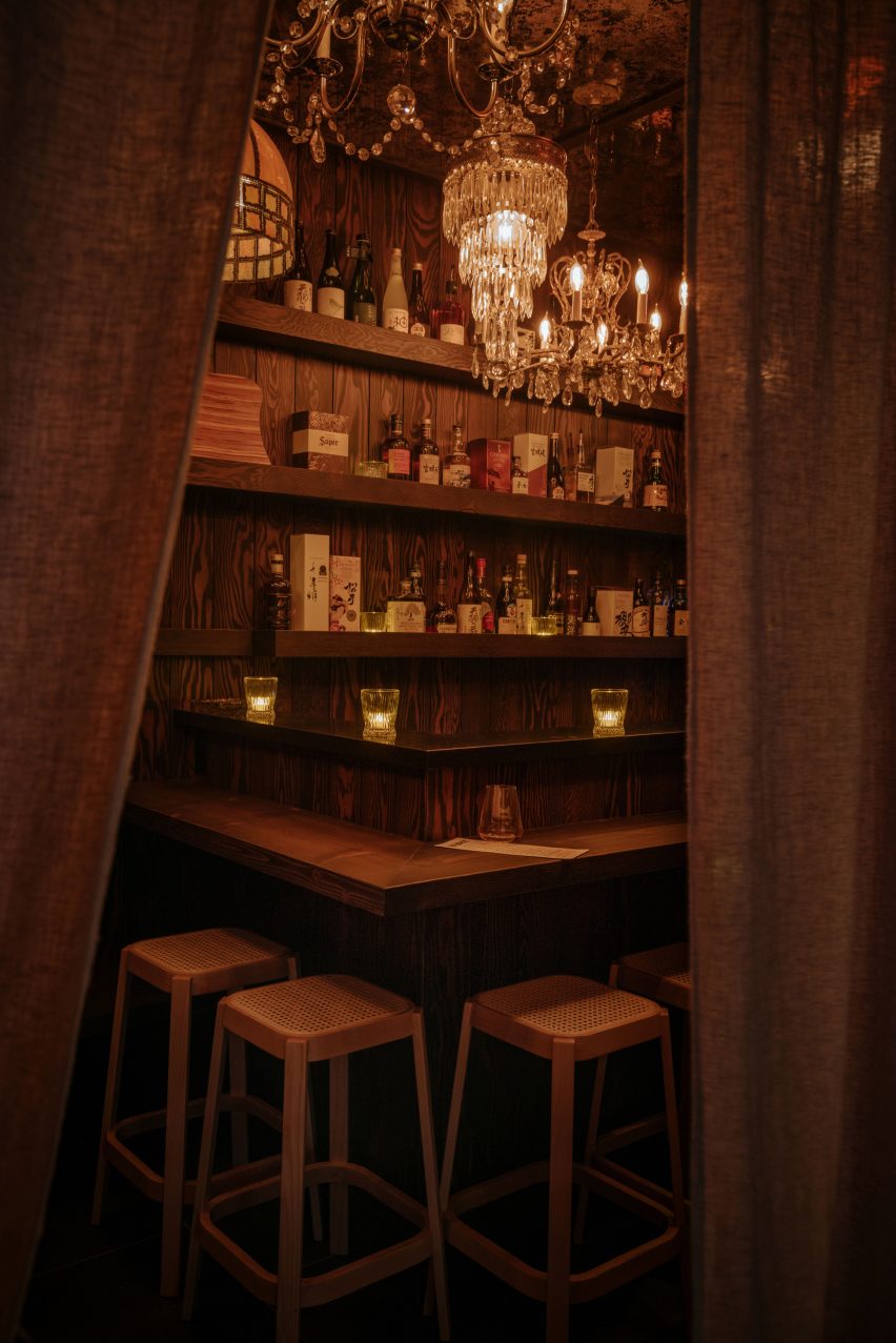 Tiny concealed bar