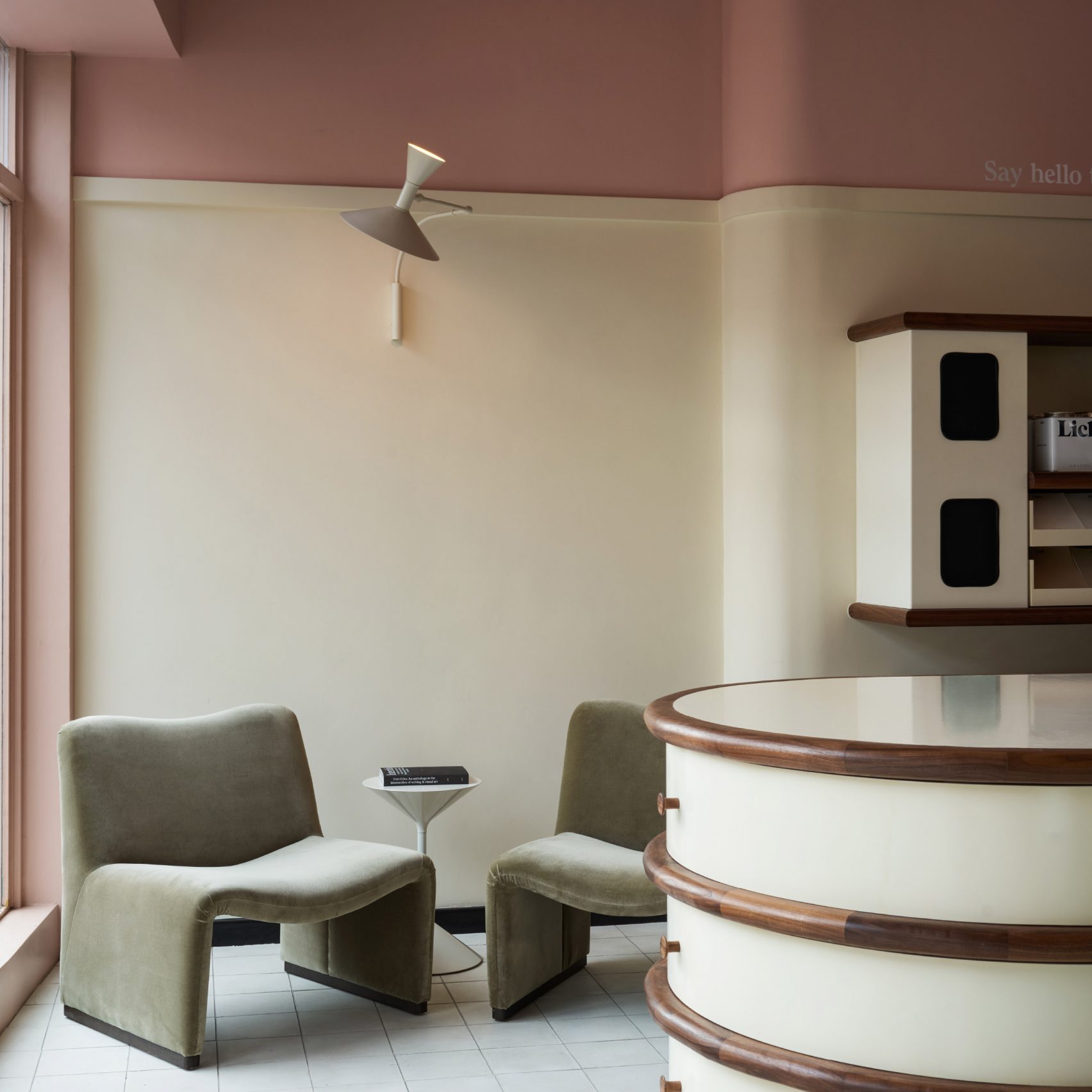 Lick paint shop in London has pink interiors