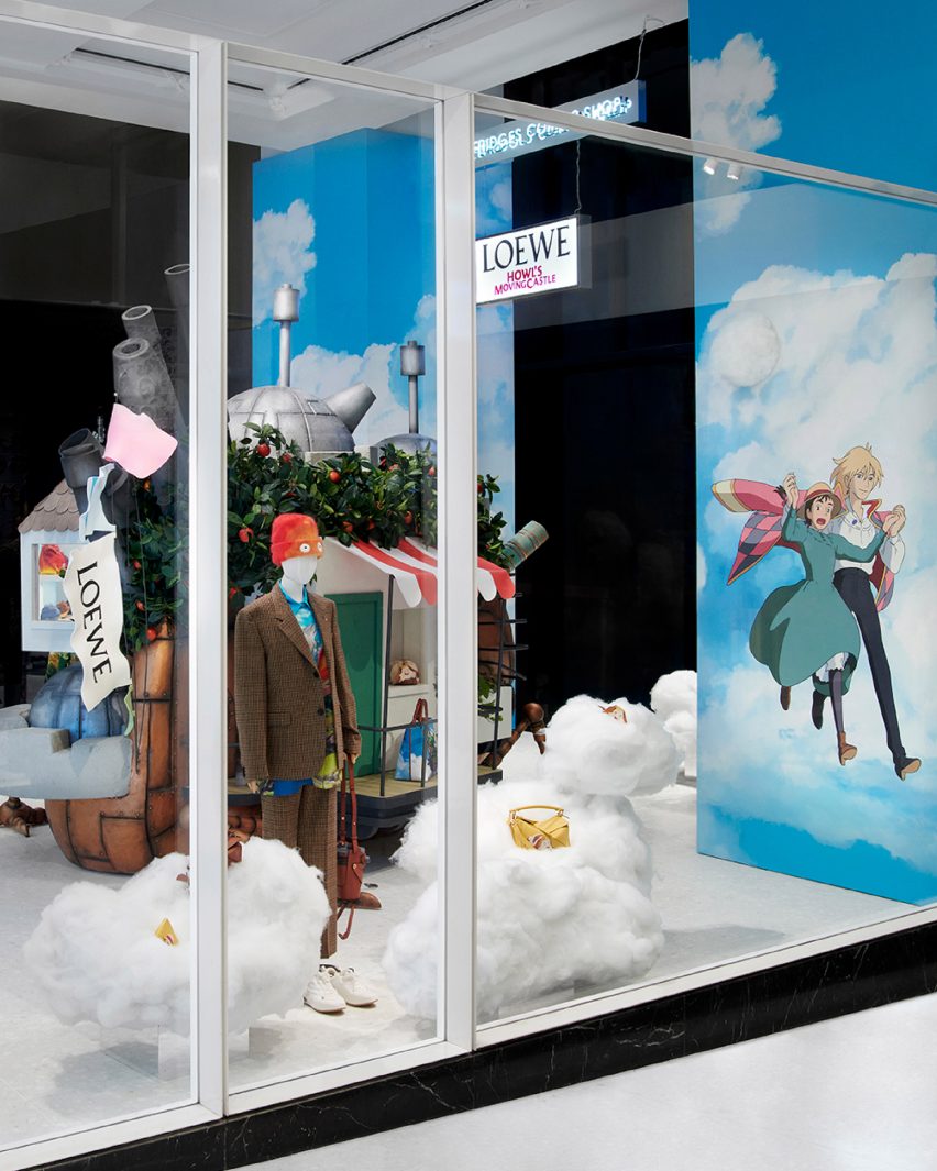 Showcase of Howl's Moving Castle collection at Selfridges