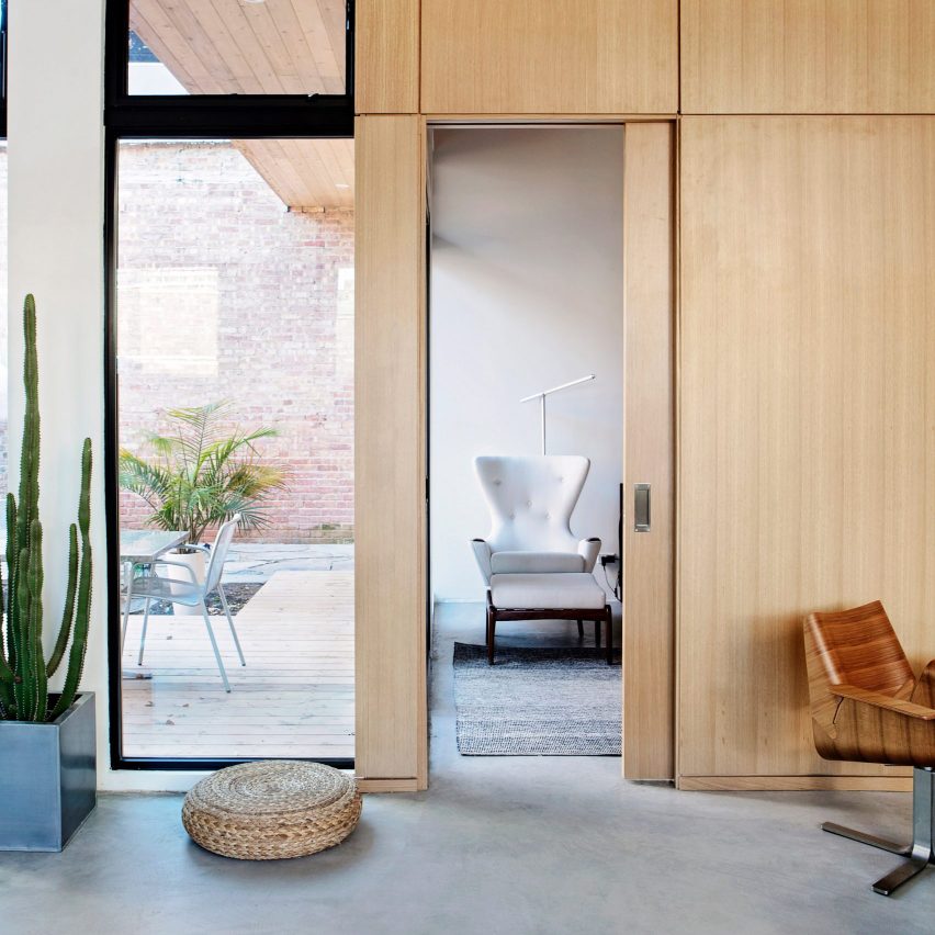 Ten homes with space-saving pocket doors that disappear into the walls