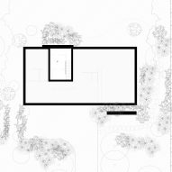 Basement floor plan of Beli House by Studio Okami Architecten