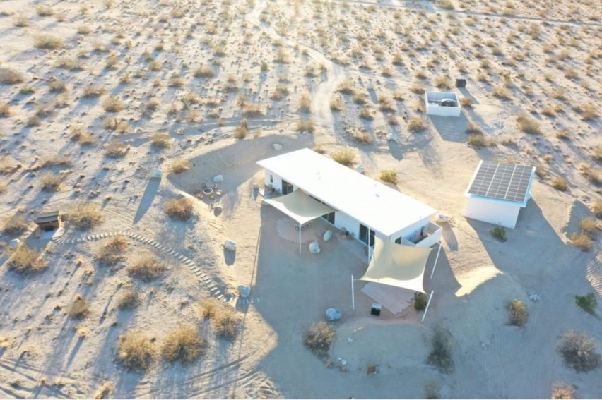 Experimental homes in the desert in Palm Springs