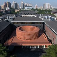 Vista de la ampliación del museo de Qujiang por Neri & Hu