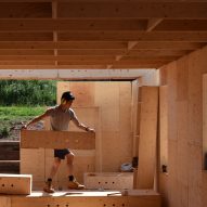 Construction of Nest House by Studio Bark