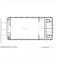 Mezzanine floor plan of New Century Hall by Sheppard Robson