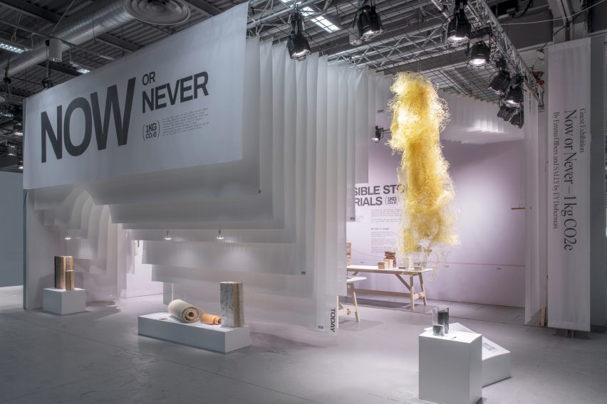 View of Now or never exhibition at Stockholm Furniture Fair