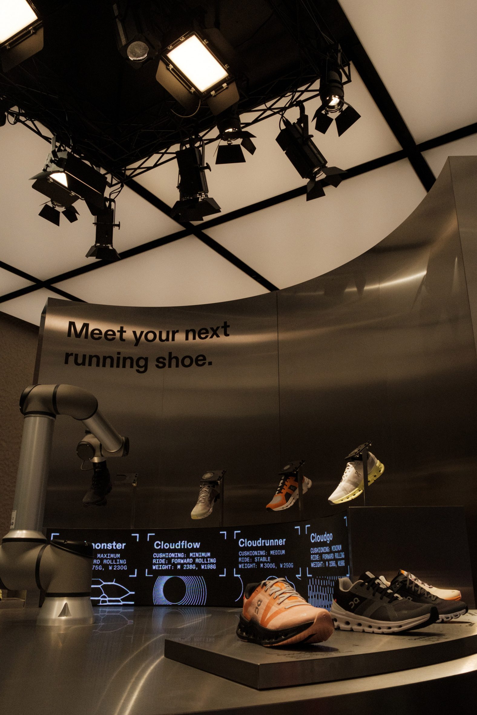 On models London trainer store on shoppable science museum
