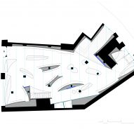 Floor plan of the 66 Degrees North clothing store by Gonzalez Haase AAS