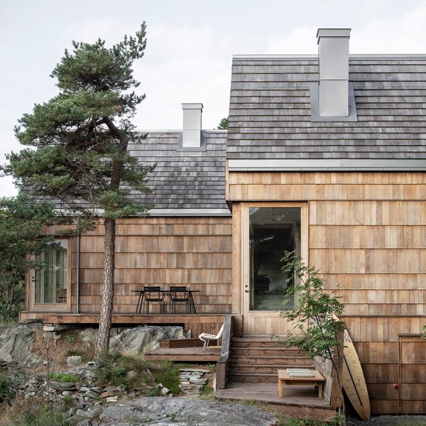 Kolman Boye Architects builds Saltviga House with wood offcuts