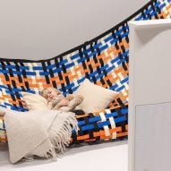 Form Us With Love and Samsung replace the sofa with textile "watching platform"