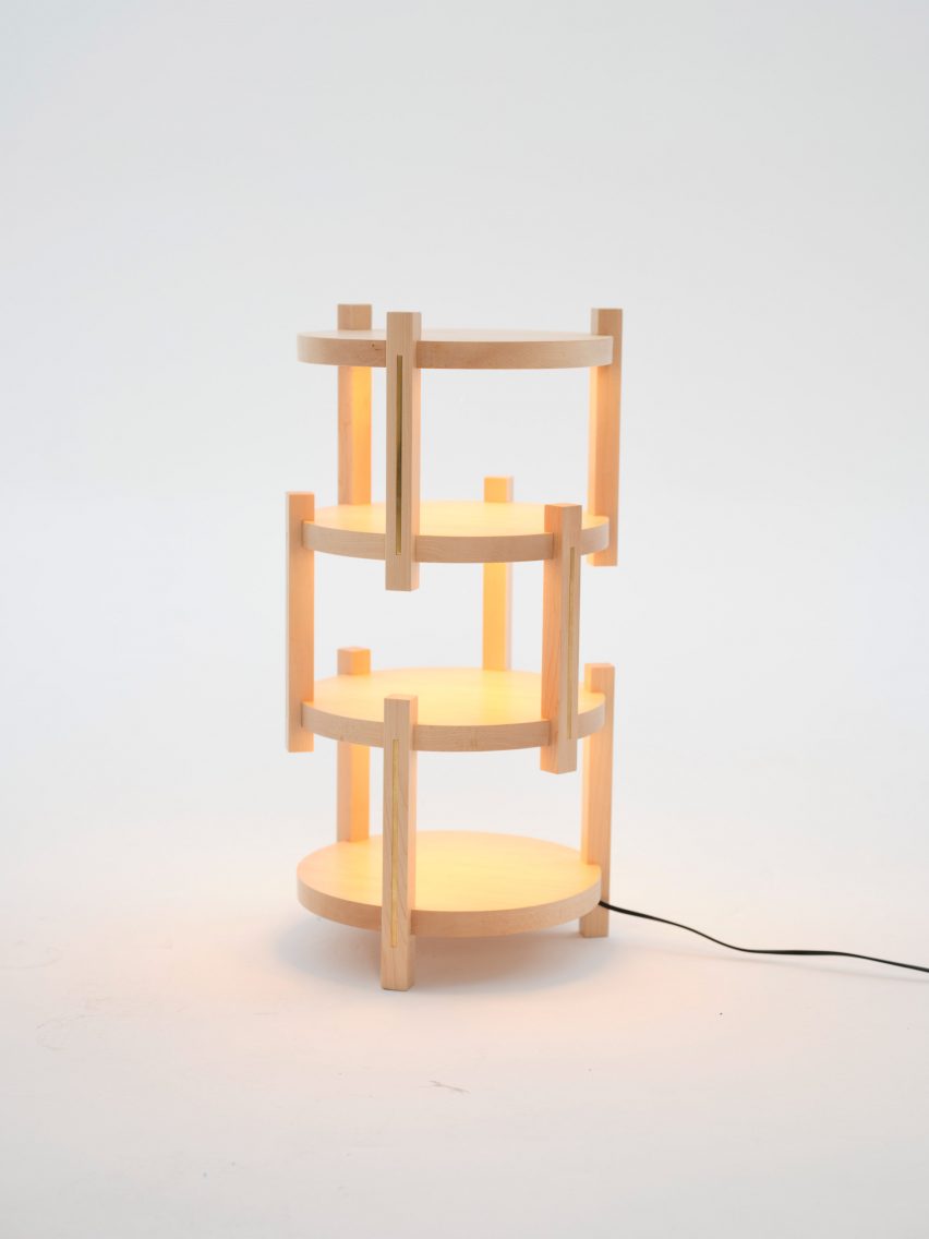 A wooden light