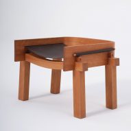 A wooden chair at Slow Spain