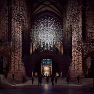 Paul Cocksedge suspends over 2,000 pieces of coal in Liverpool Cathedral
