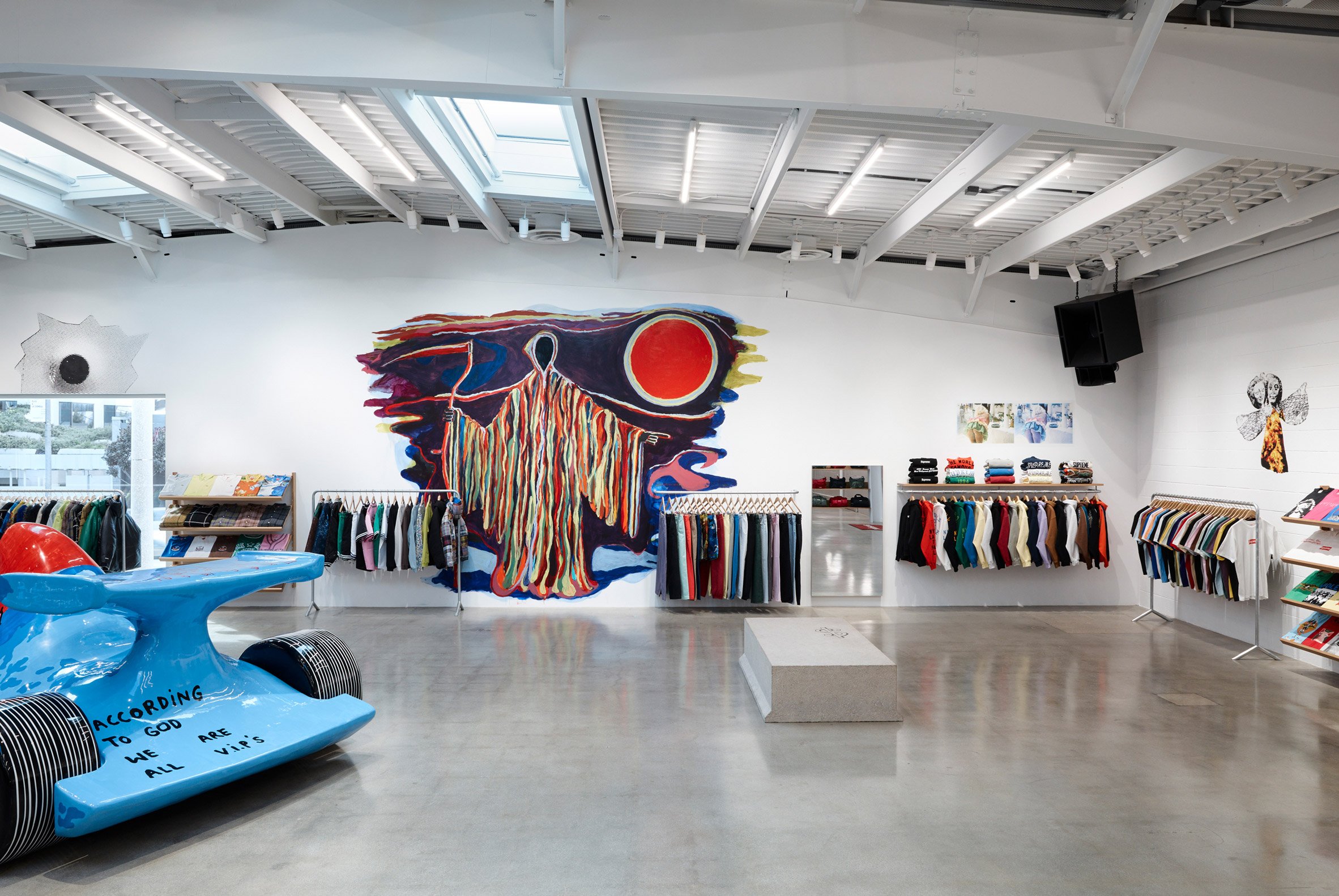 Supreme's Los Angeles flagship features its first fully floating
