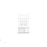 Elevation of the London mews house designed by Trewhela Williams