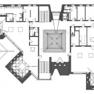 First floor plan of Větrník Kindergarten in Czech Republic by Architektura
