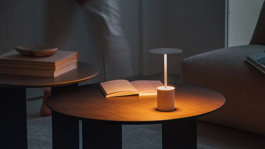 Photo of tables and a lamp