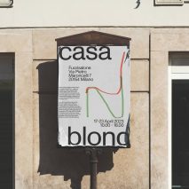 Photo of a poster advertising Casa Blond