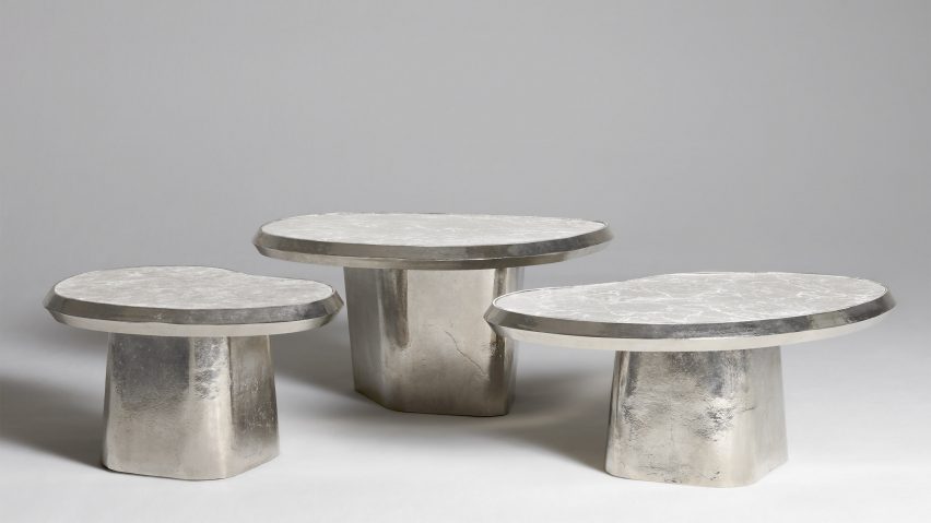 Photo of metal tables