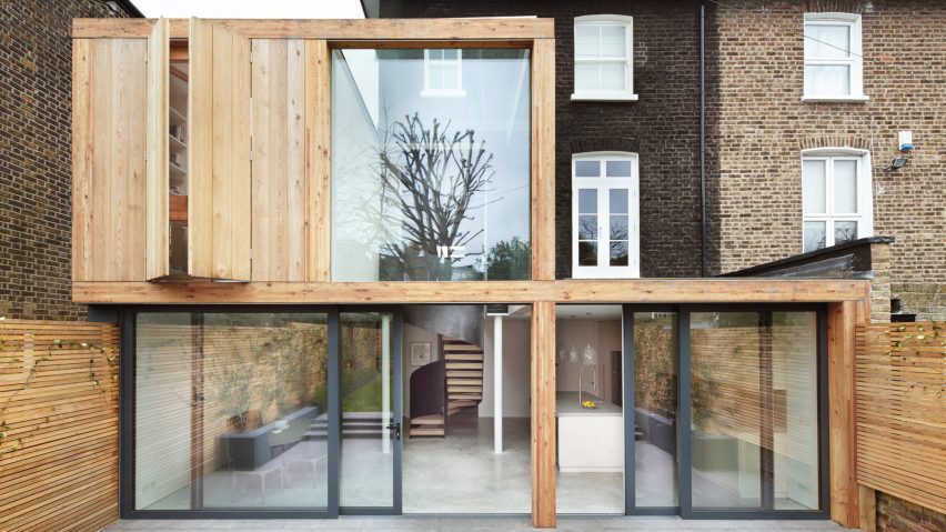  The outside of Hackney extension by Cousins & Cousins