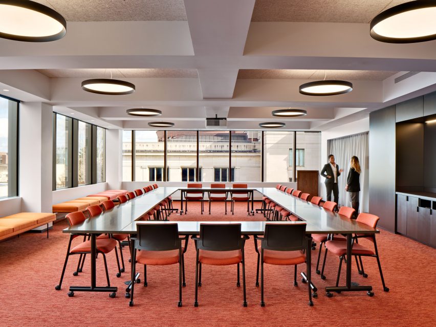 Meeting room designed by Deborah Berke Partners