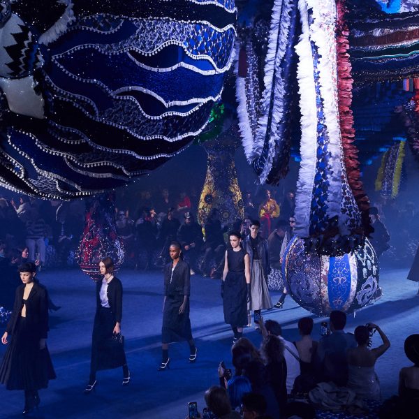 Dior catwalk features 24-metre-long “tentacular” installation by Joana Vasconcelos