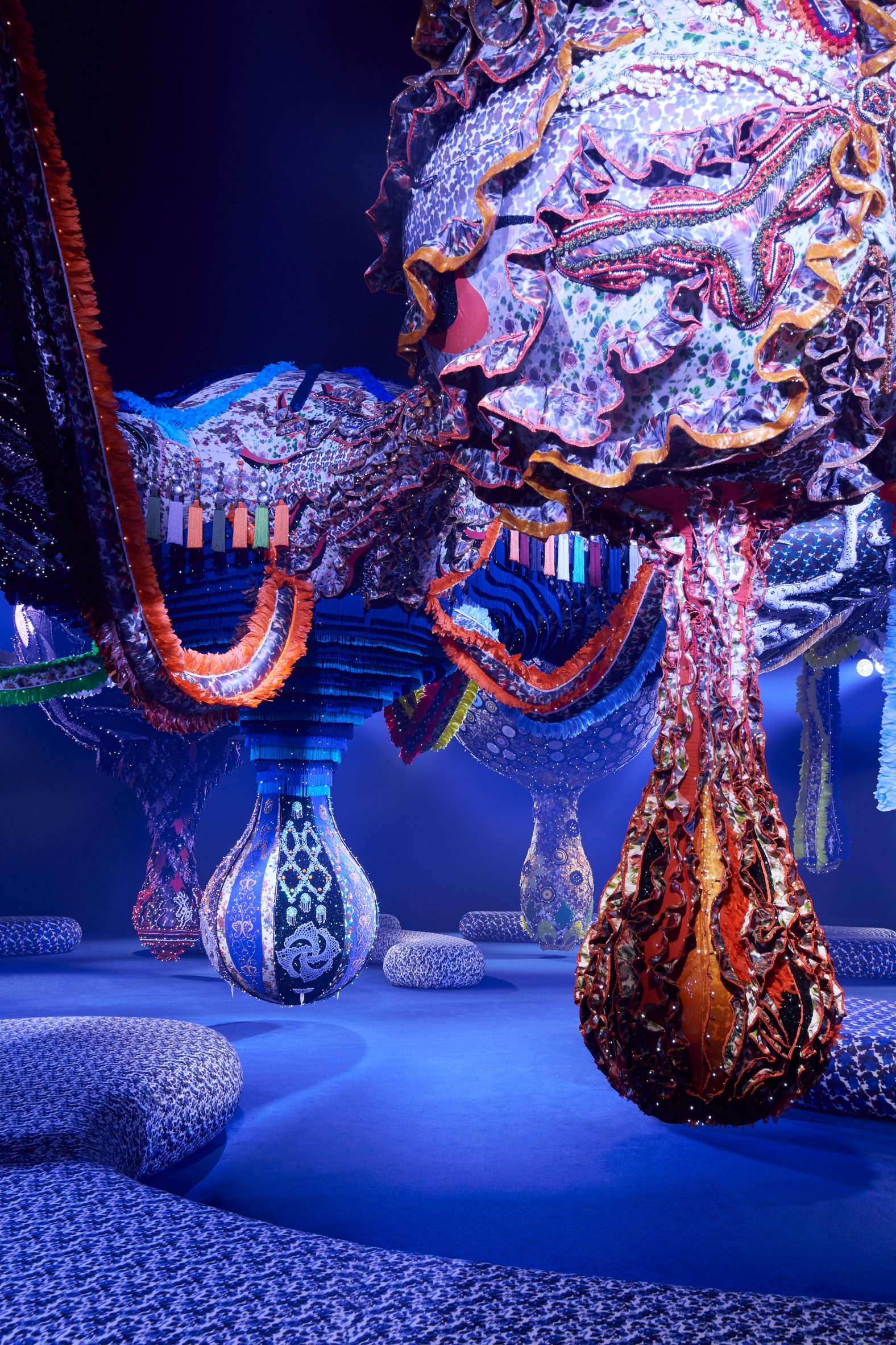 Dior catwalk features 24-metre-long tentacular installation by Joana  Vasconcelos