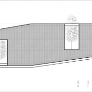 Elevation drawing of Casa Ferran by ERRE Arquitectos