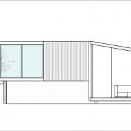 Section drawing of Casa Ferran by ERRE Arquitectos