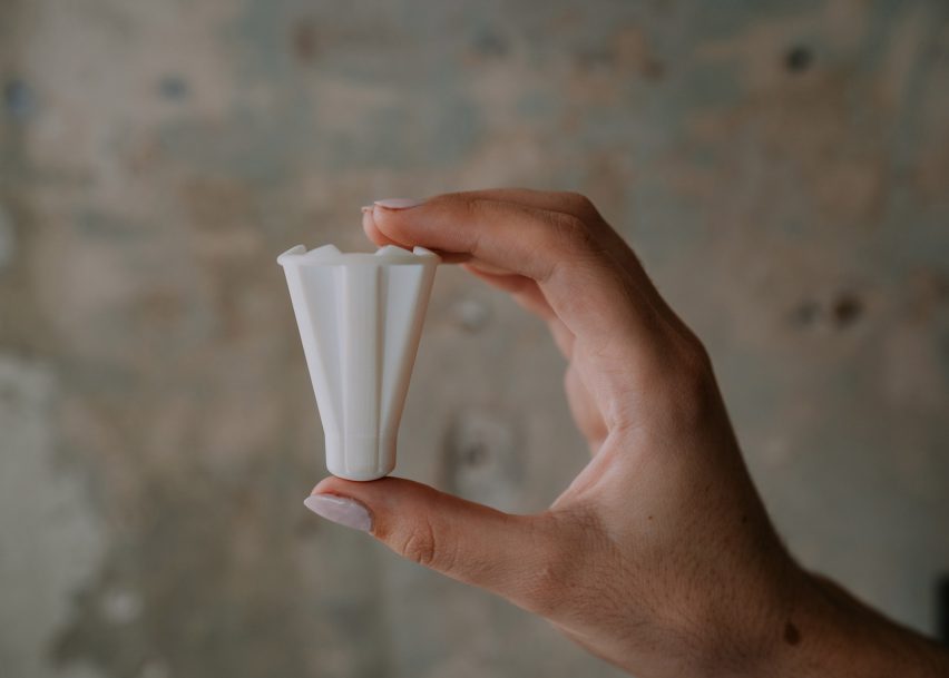 Shuttlecock-shaped menstrual cup called Emm