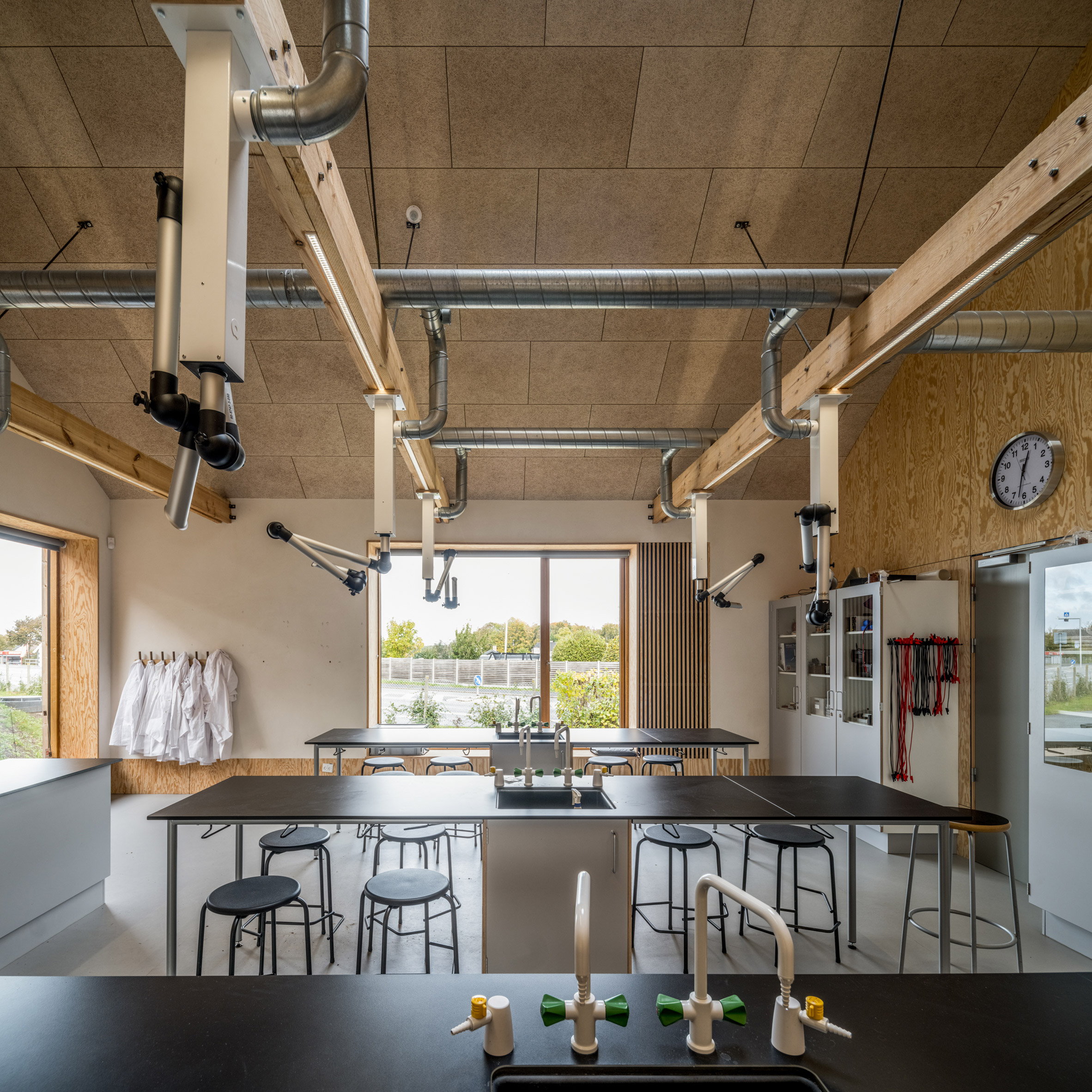Interior of Feldballe School extension by Henning Larsen Architects