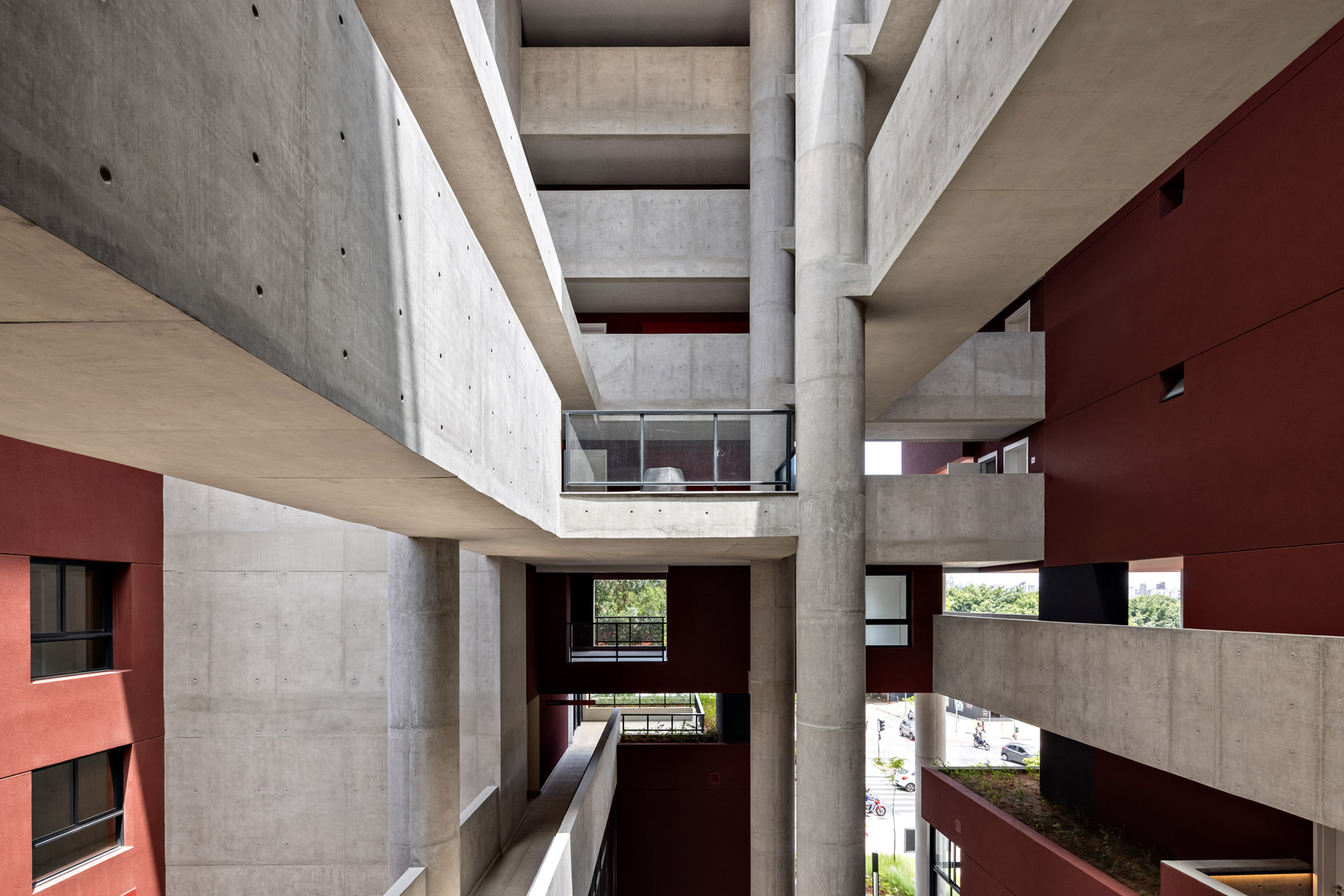 Concrete collumns and walkways