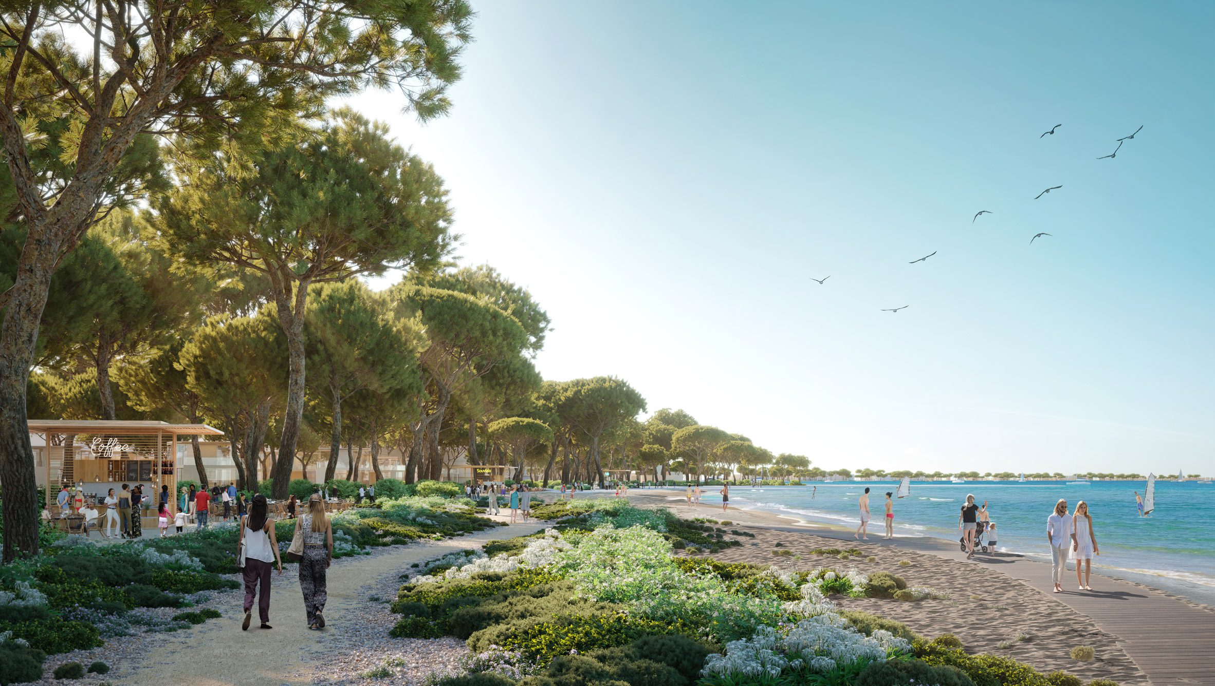 Beach in Cyprus planned by Foster + Partners
