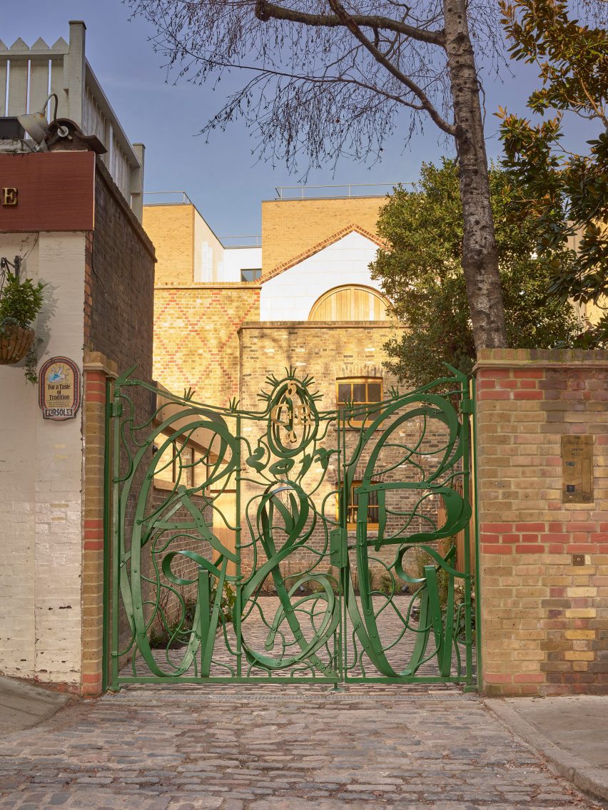 Gate to the Gilbert George Centre