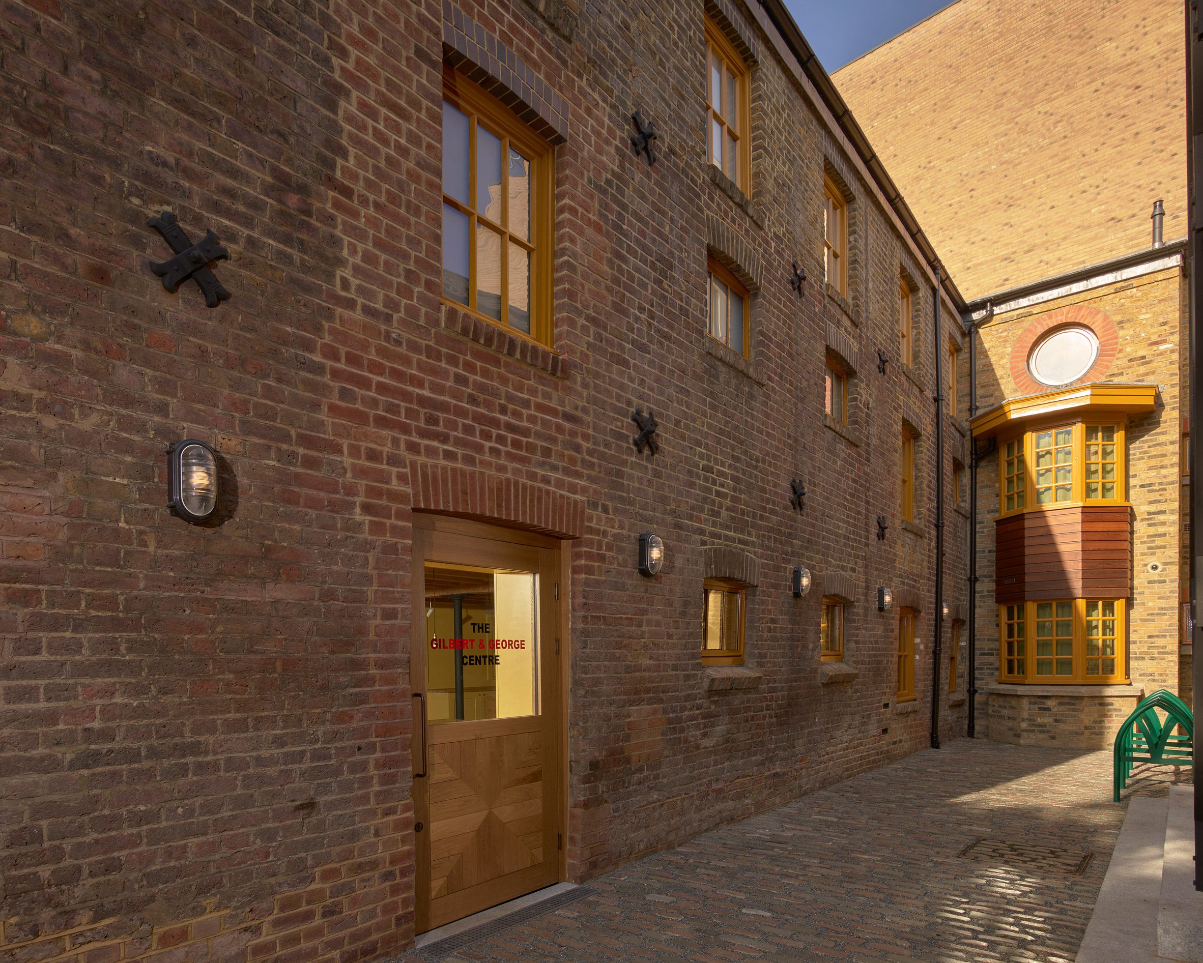 Photo of the brick buildings in London renovated by SIRS Architects