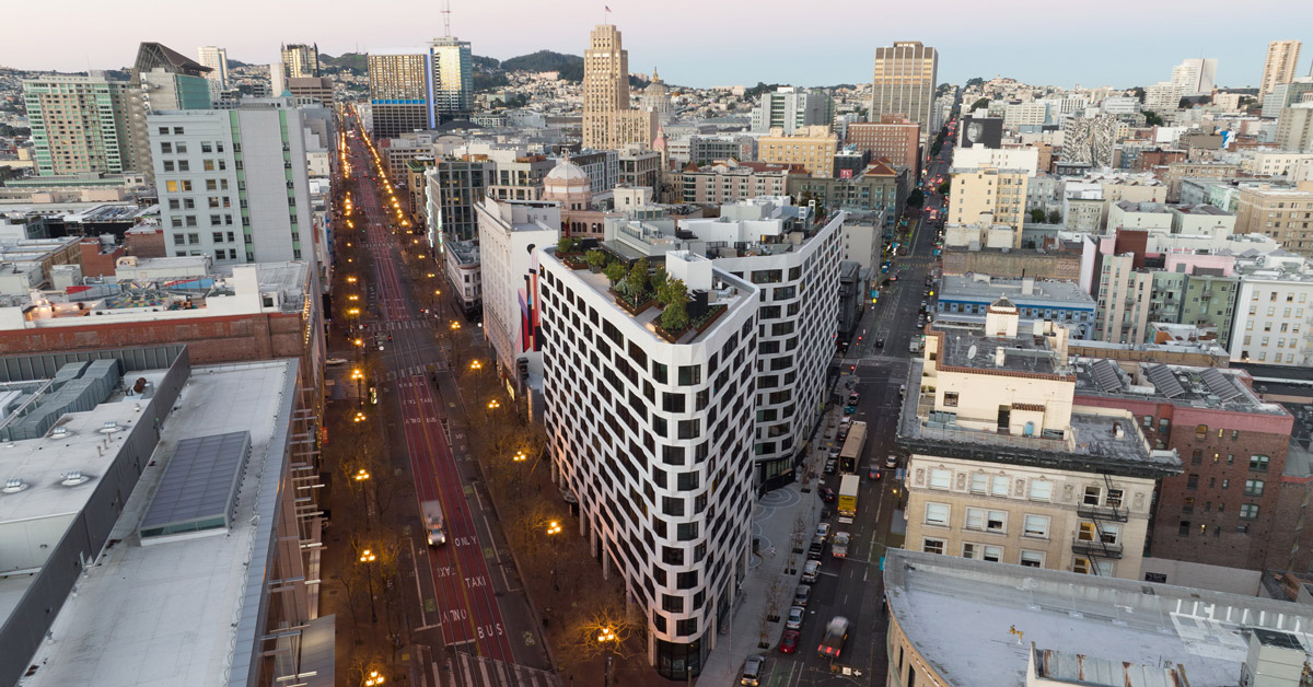 Faceted panels wrap Line Hotel and Serif building in San Francisco - Vimarsana News