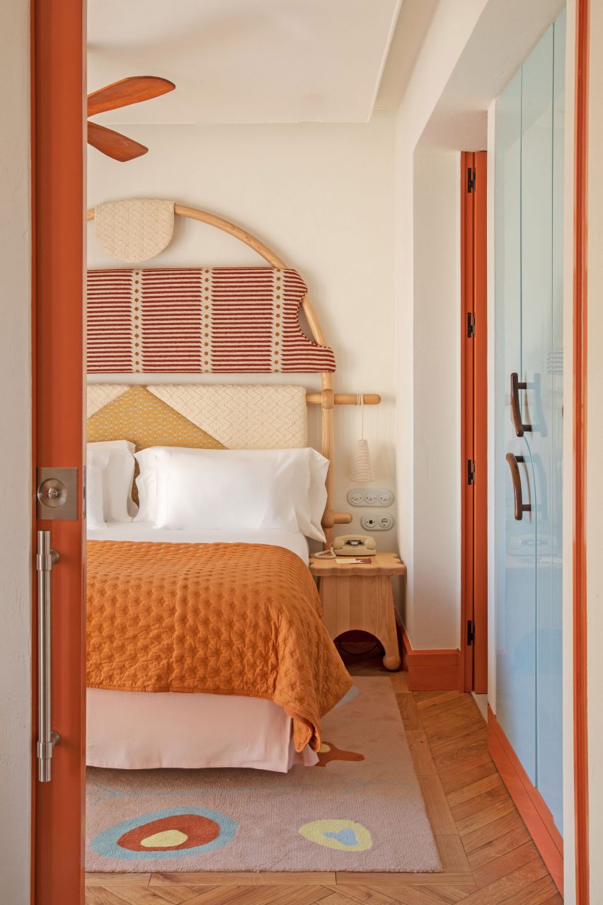 Bedroom of Ibiza hotel by Dorothée Meilichzon