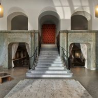 Studio Giancarlo Valle transforms historic Stockholm cinema into tactile rug showroom