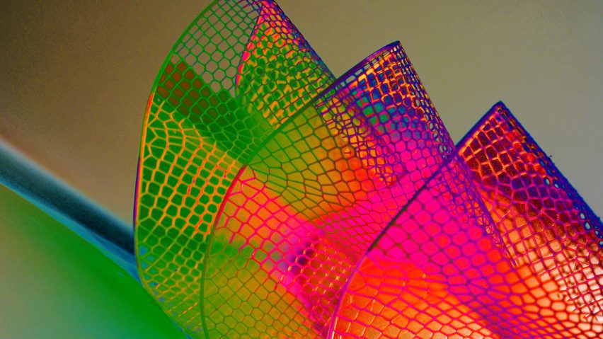 Colourful lattice Sensbiom II structure by Crafting Plastics