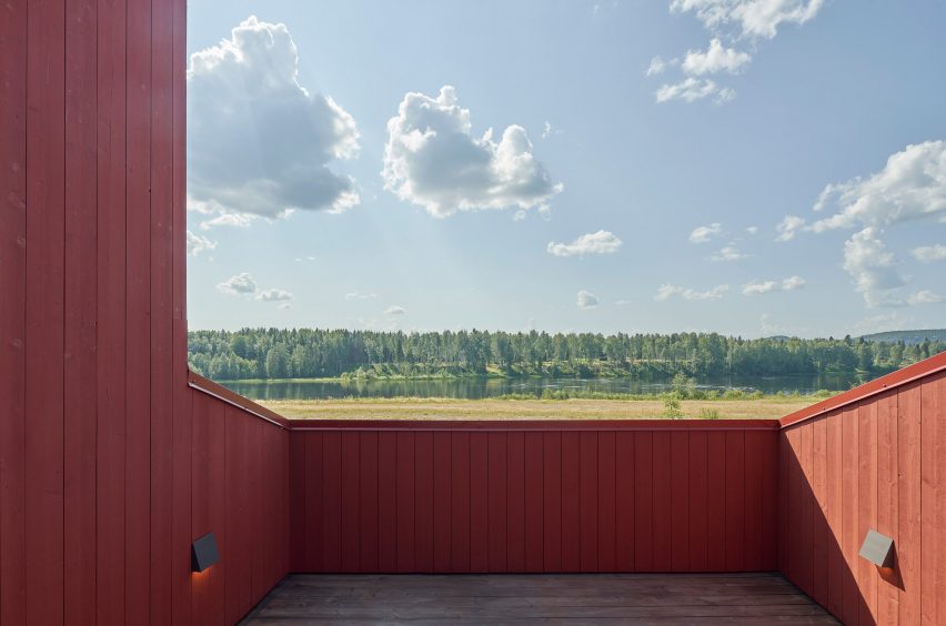 Rooftop terrace of Simonsson House by Claesson Koivisto Rune in Sweden