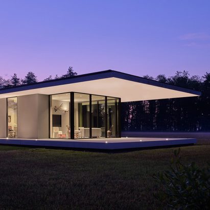 Stone and Glass House Design Blended With Stunning Natural Surroundings