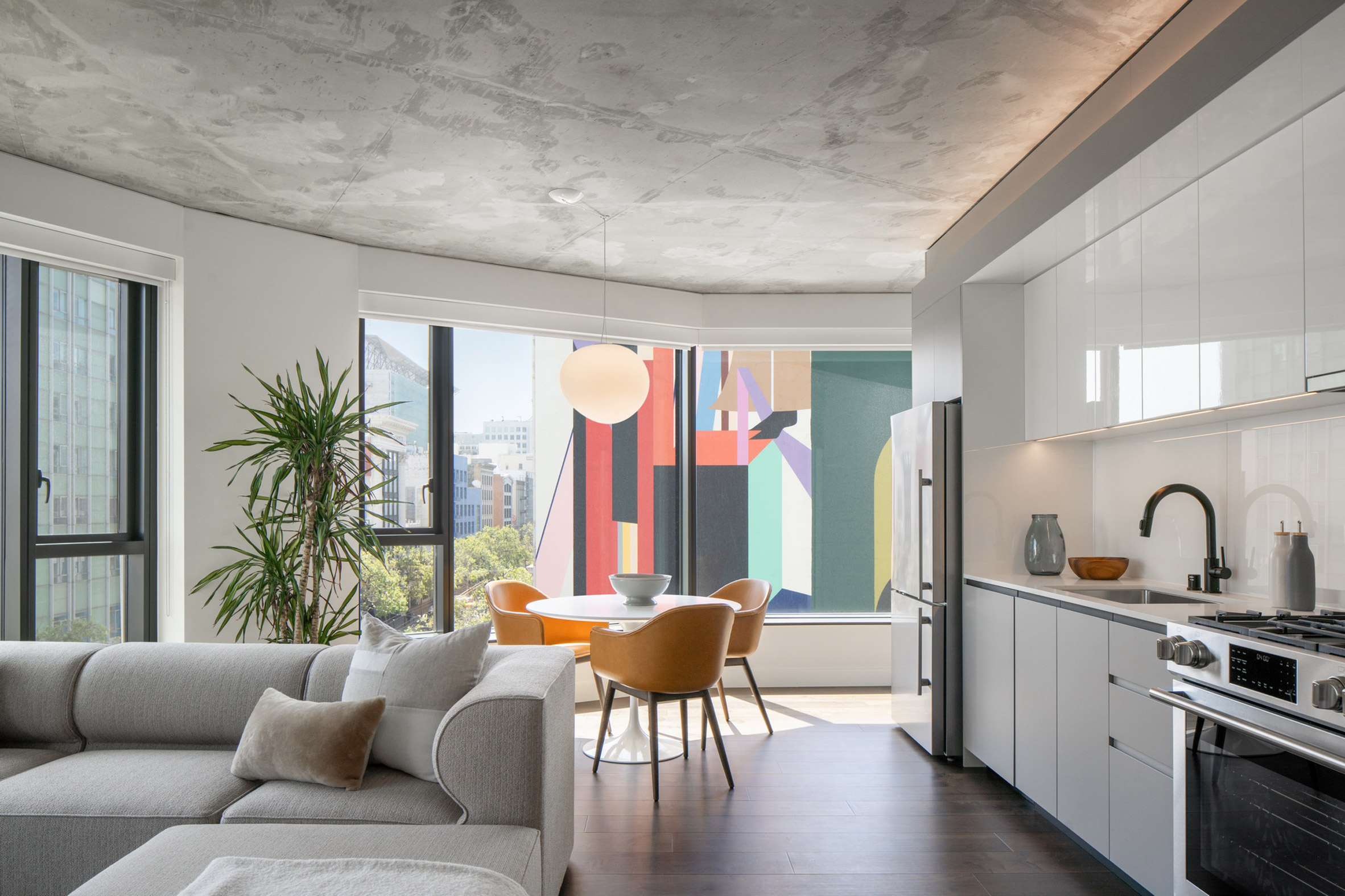 Apartment set within the Serif building in San Francisco by Handel Architects